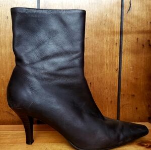Michelle D Black Heeled Boots